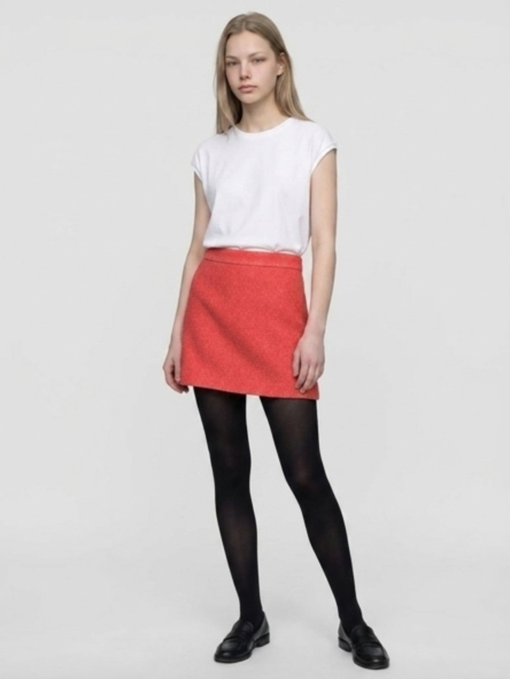 Zara Coral Mini Skirt